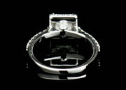 1.0Ct Classic Princess Moissanite Ring