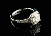 2.0c Moissanite Ring in silver