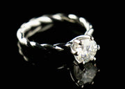 1.0ct Braided Moissanite Ring