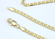 Mariner chain with diamond crown charm