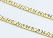 Mariner chain with round diamond charm