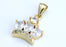 Mariner chain with diamond crown charm