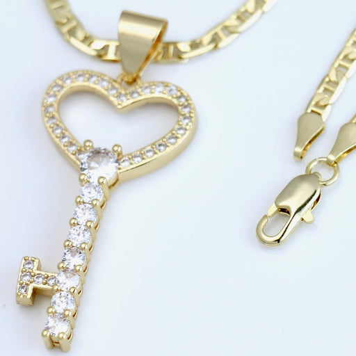 Mariner chain with diamond key charm