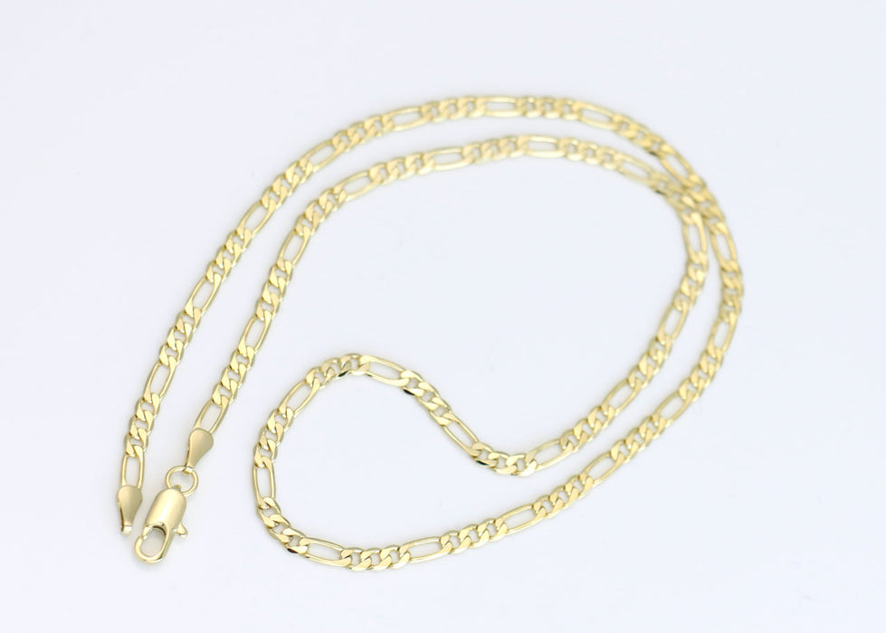 Figaro chain with small studded diamond charm