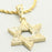 Rope chain with thick star of david charm