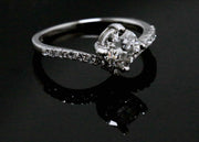 1.0Ct Nouveau Moissanite Ring Moissanite Engagment Rings
