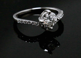 1.0Ct Nouveau Moissanite Ring Moissanite Engagment Rings