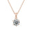 Solitaire Moissanite Necklace Earring Set