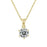 Solitaire Moissanite Necklace Earring Set