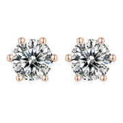 Solitaire Moissanite Necklace Earring Set