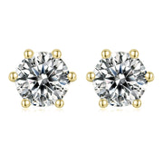 Solitaire Moissanite Necklace Earring Set