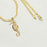 14k Gold Necklace with Gold Seahorse Charm, Unisex Gift for Women & Men, 14 Karat Gold Cuban Chain by Aria jeweler