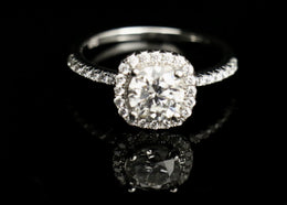 1.5 Carat Engagement Rings for Women, Real Moissanite Diamond Silver Ring, Anniversary Wedding Rings Jewelry Gift for Women by Aria Jeweler