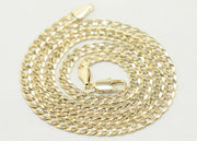 Cuban chain with gold frame rose charm