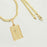 14k    gold plated Cuban Chain with Rose Charm, Unisex Gift for Women & Men,  gold plated Chain Necklace by Aria Jeweler