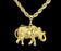 14k Bonded Gold Rope Necklace with Thai Elephant Charm Unisex Gift for Women & Men, Girlfriend, Boyfriend , 14 Karat Gold Mariner Necklace Clearance by Aria jeweler