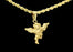 14k Vermeil Gold Rope Necklace with Baby Angel Pendant Valentine Day Gift for Women & Men, Gold Rope Necklace by Aria Jeweler