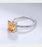 Silver Ring with 2.60ct Round Natural Citrine