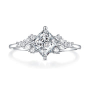14k White Gold Moissanite Ring