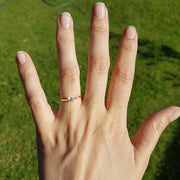 Rose  gold plated 1.0ct Moissanite Ring