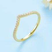 10K Gold Moissanite wedding band