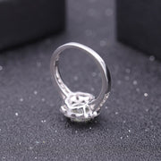 2.04Ct Natural Green Prasiolite Stone on sterling silver ring