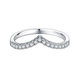 Moissanite Wedding Band