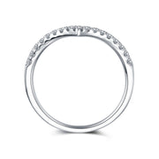 Moissanite Wedding Band