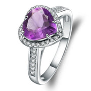 Sterling Silver Heart Shape 2.47Ct Natural Iolite Blue Mystic Quartz