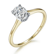 10K Yellow Gold Moissanite Ring