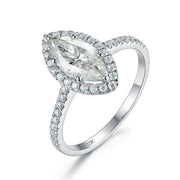White Gold Moissanite Ring