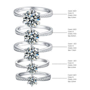 Classic Style Moissanite Ring 0.5c/1.0c/1.5c/2.0c/3.0c