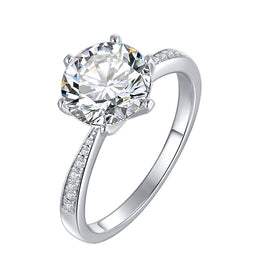 Classic Style Moissanite Ring 0.5c/1.0c/1.5c/2.0c/3.0c