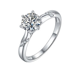 Moissanite Ring 0.5c/1.0c