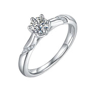 Moissanite Ring 0.5c/1.0c
