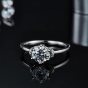 Crown Moissanite Ring 0.5c/1.0c