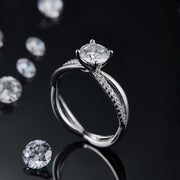Moissanite Rings 1.0c