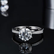 Classic Style Moissanite Ring 0.5c/1.0c/1.5c/2.0c/3.0c