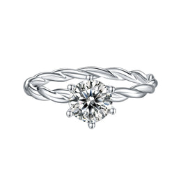 Vintage Moissanite Ring 0.5c/1.0c