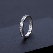 Moissanite Wedding Band