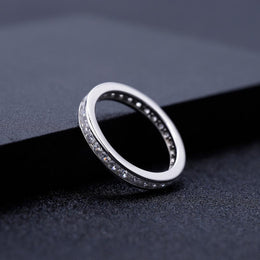 Moissanite Wedding Band