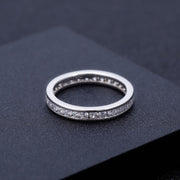 Moissanite Wedding Band