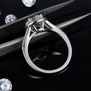 Halo Moissanite Ring 1.5c/2.0c/3.0c