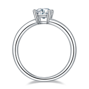 Moissanite emerald cut Ring 1.0c