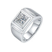Mens Moissanite 1.0c