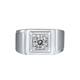 Mens Moissanite 1.0c