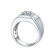 Mens Moissanite 1.0c