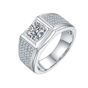 Mens Moissanite Ring