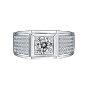 Mens Moissanite Ring