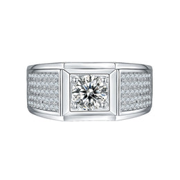 Mens Moissanite Ring